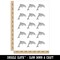 Dolphin Solid Temporary Tattoo Water Resistant Fake Body Art Set Collection (1 Sheet)